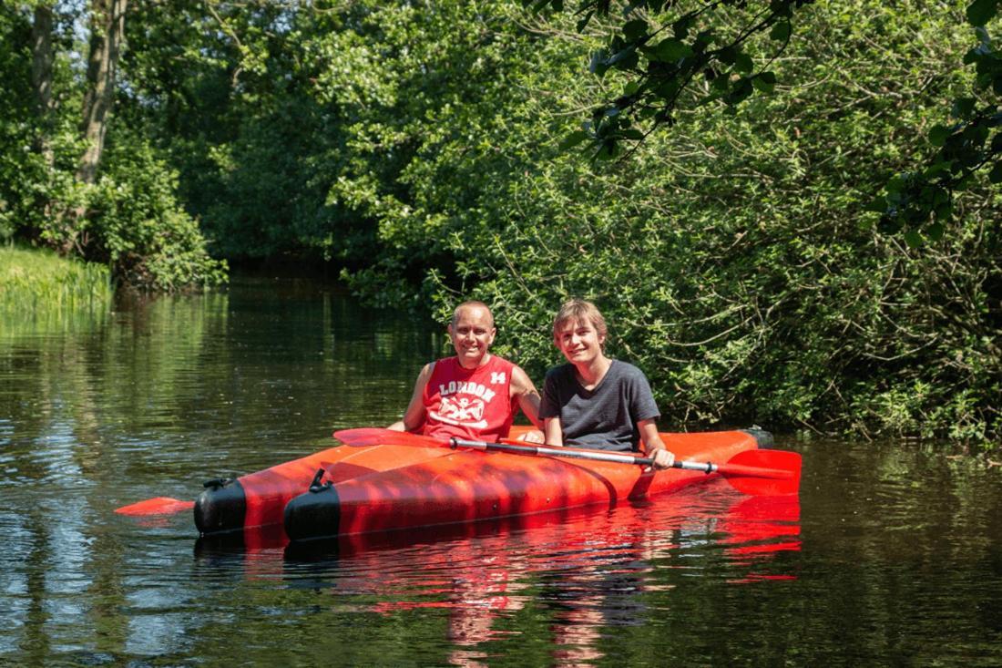 Вилла Chalet 'T Rijsterbos Op Camping Met Zwembad! Экстерьер фото